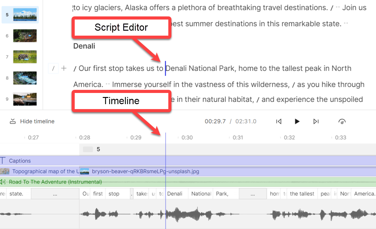 Video, audio, and image layers – Descript Help