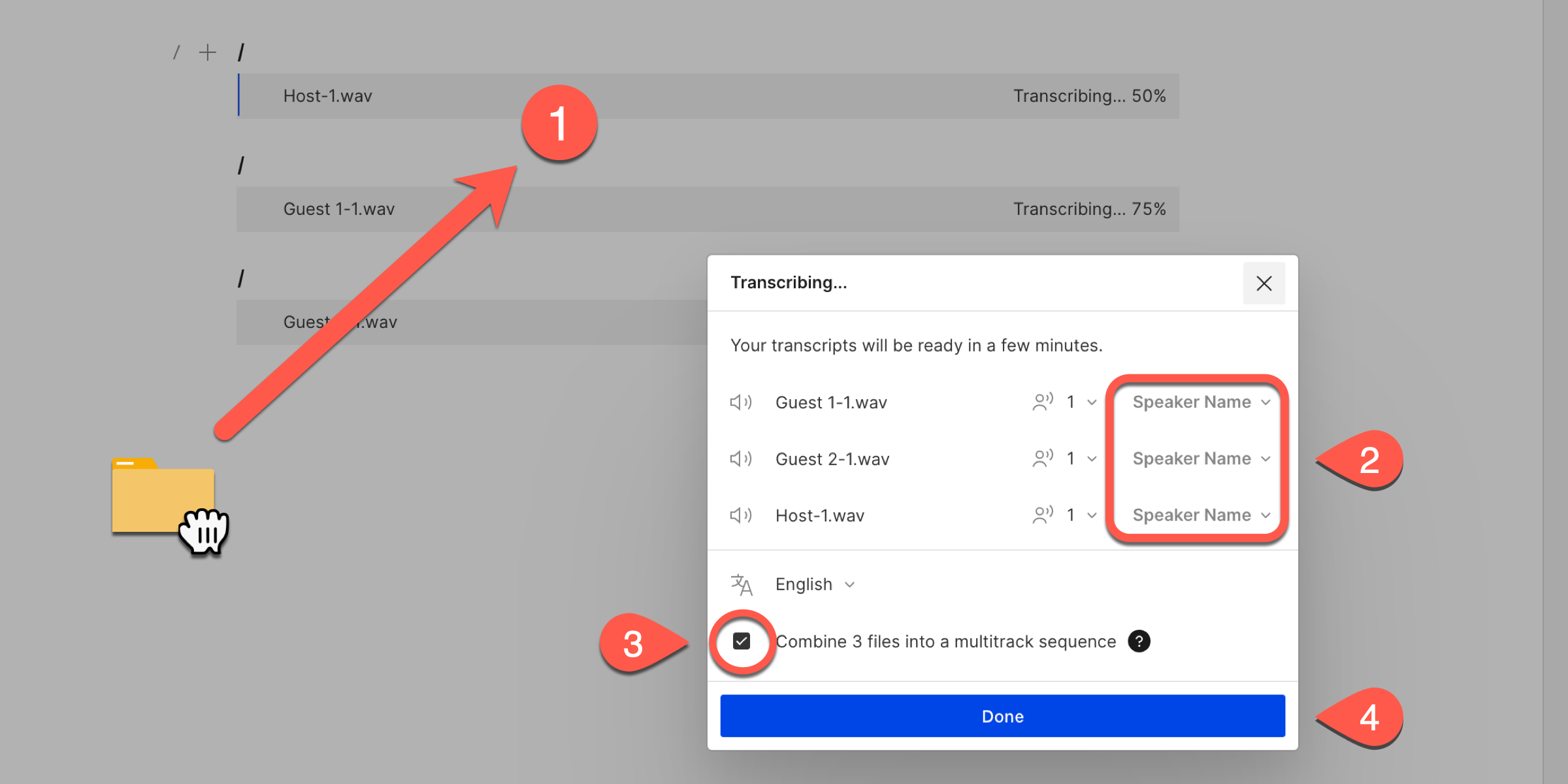 Creating a sequence – Descript Help