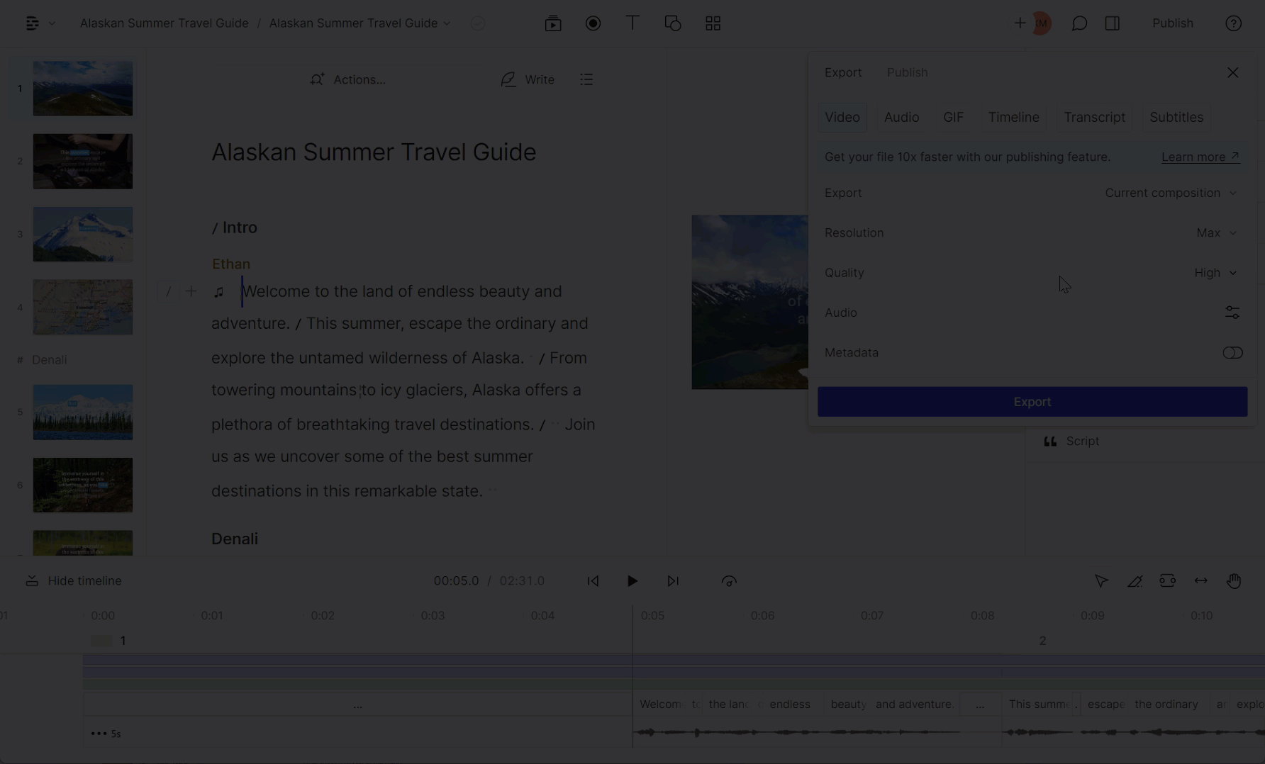 Enable markers as chapters on exported video-3.