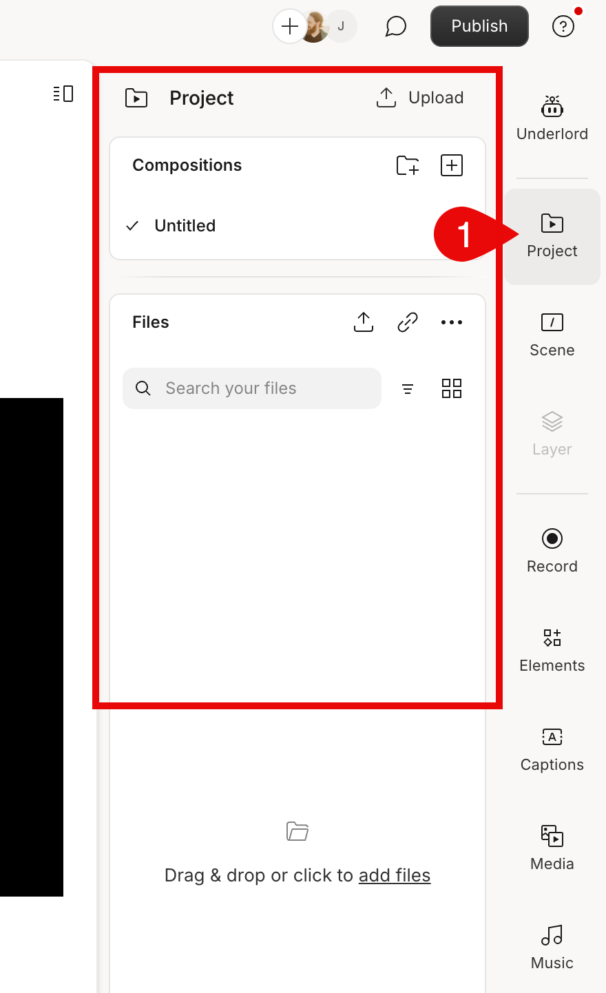 Project files and sequences shown in the Project panel.
