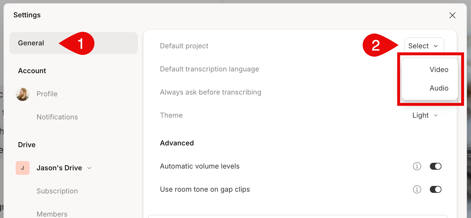 Audio only compositions Descript Help