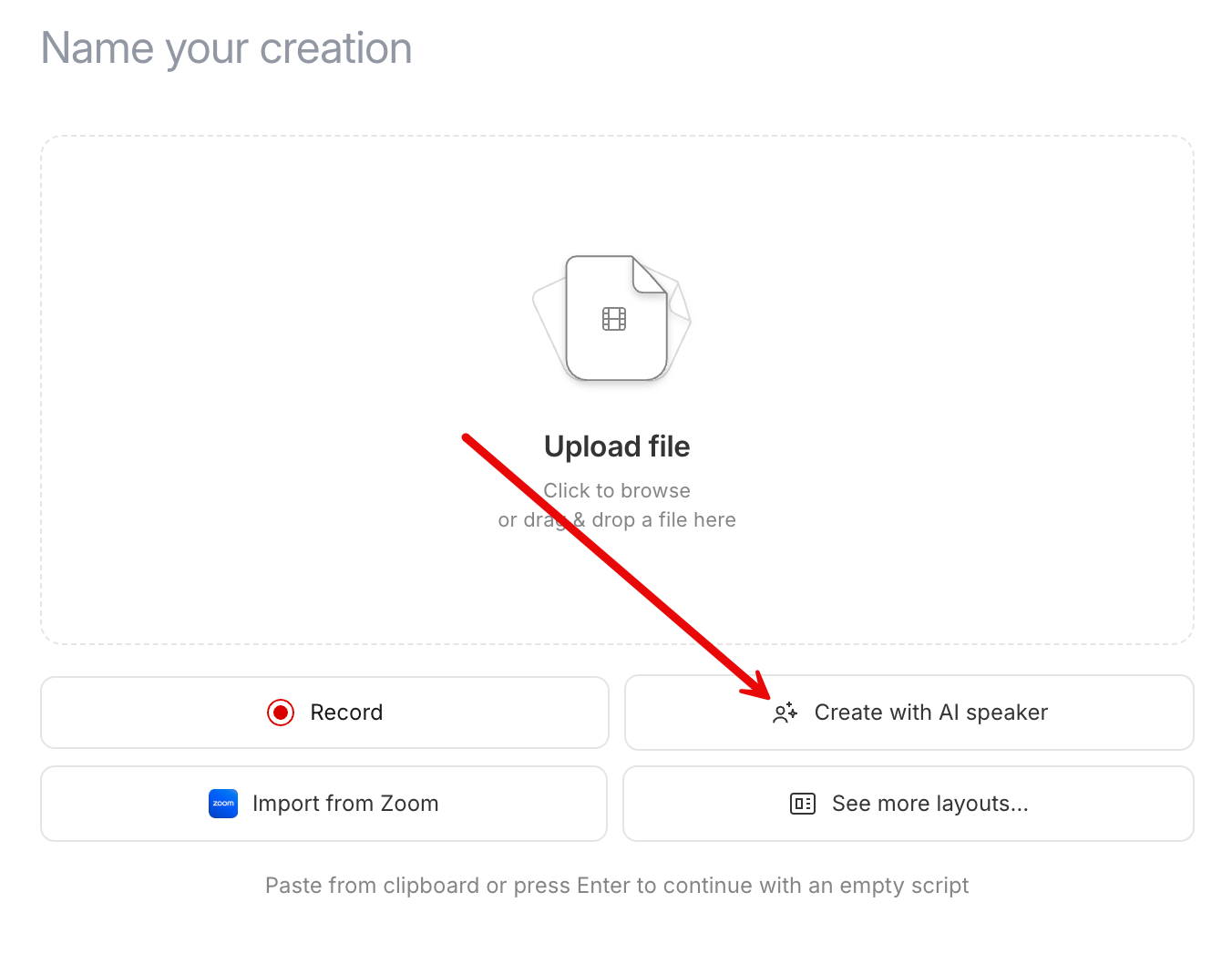 Create with AI speaker