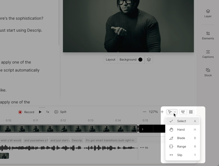Advanced timeline tools