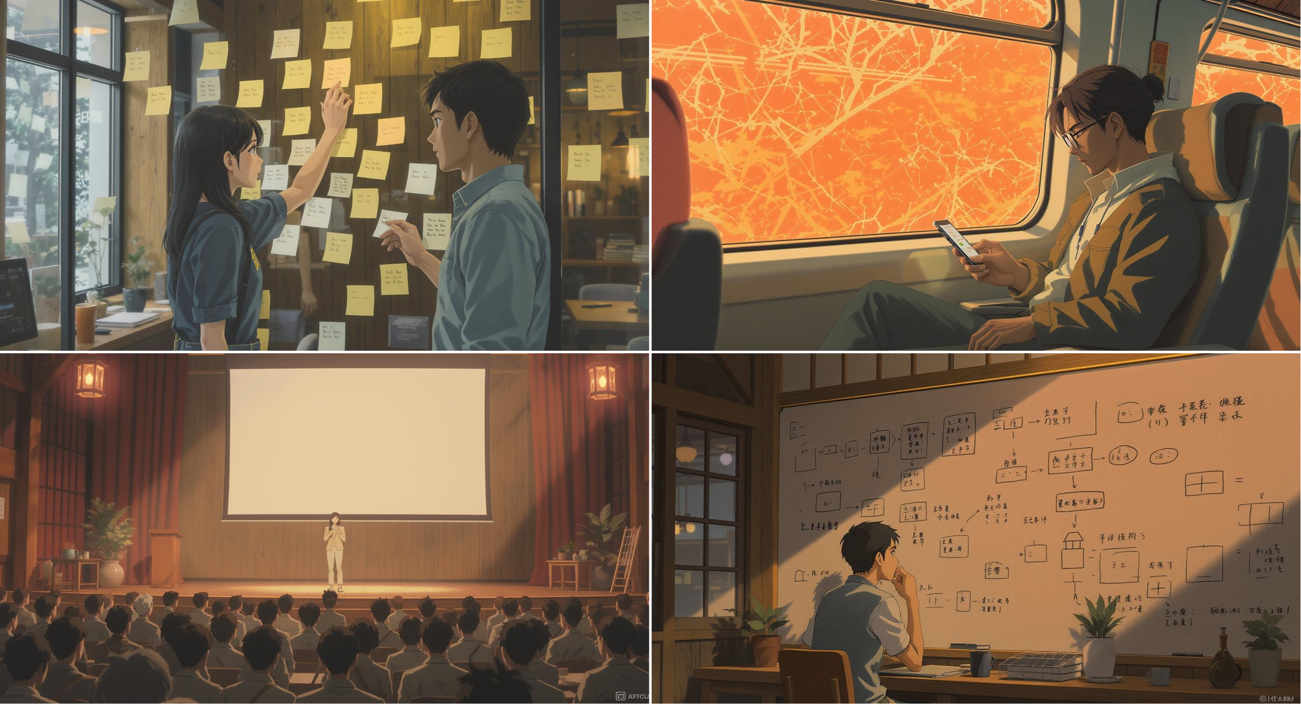 Generated images in the Anime style