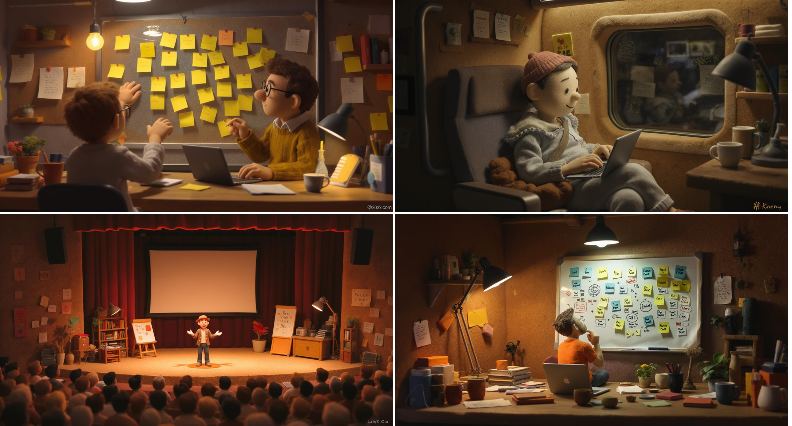 Generated images in the Stop Motion style