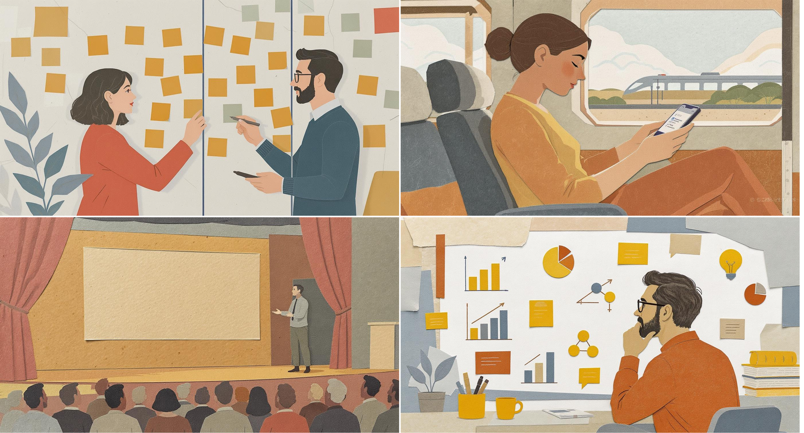 Generated images in the Paper Cutout style