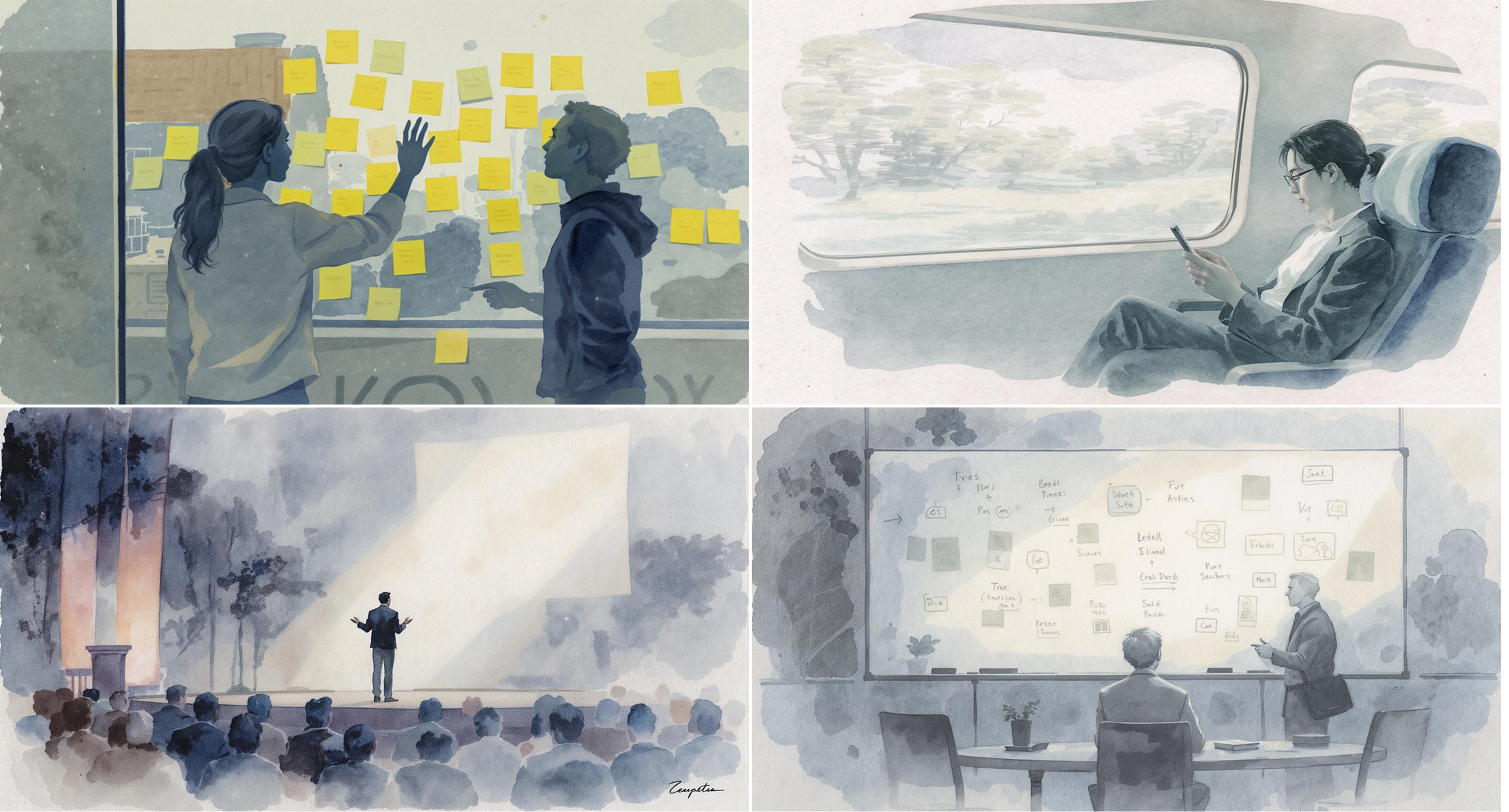 Generated images in the Watercolor style